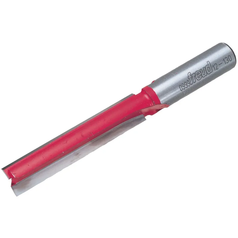Freud 12-130 Carbide Tip 1/2 In. Double Flute Straight Bit