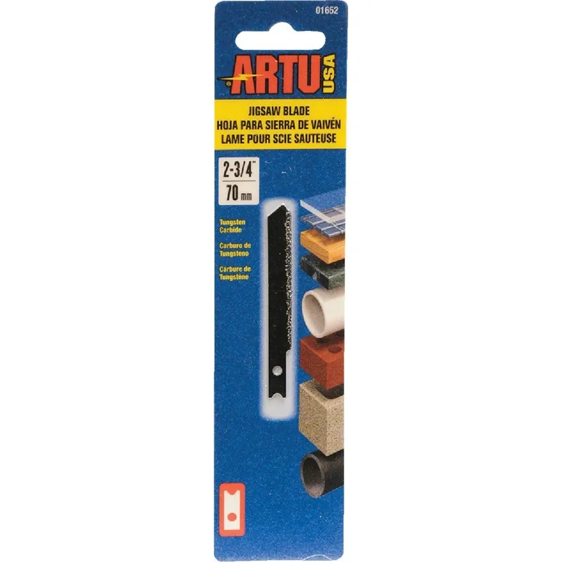ARTU 01652 U-Shank 2-3/4 In. Carbide Grit Edge Jig Saw Blade