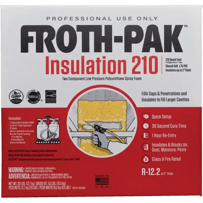 FROTH-PAK 12031897 Froth-Pak 210 Two-Component Polyurethane Foam Insulation Kit