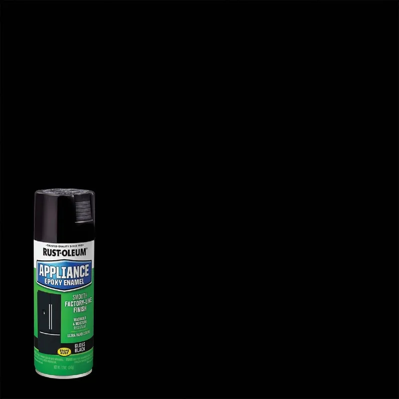 Rust-Oleum 7886830 Gloss Black 12 Oz. Appliance Spray Paint