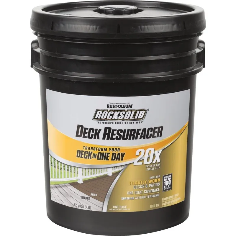Rust-Oleum 300083 RockSolid Tint Base Deck Resurfacer 4 Gal.