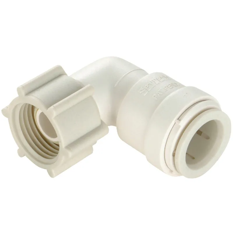 Watts 3520-1008 1/2 In. CTS x 1/2 In. FPT 90 Deg. Quick Connect Plastic Elbow (1/4 Bend)