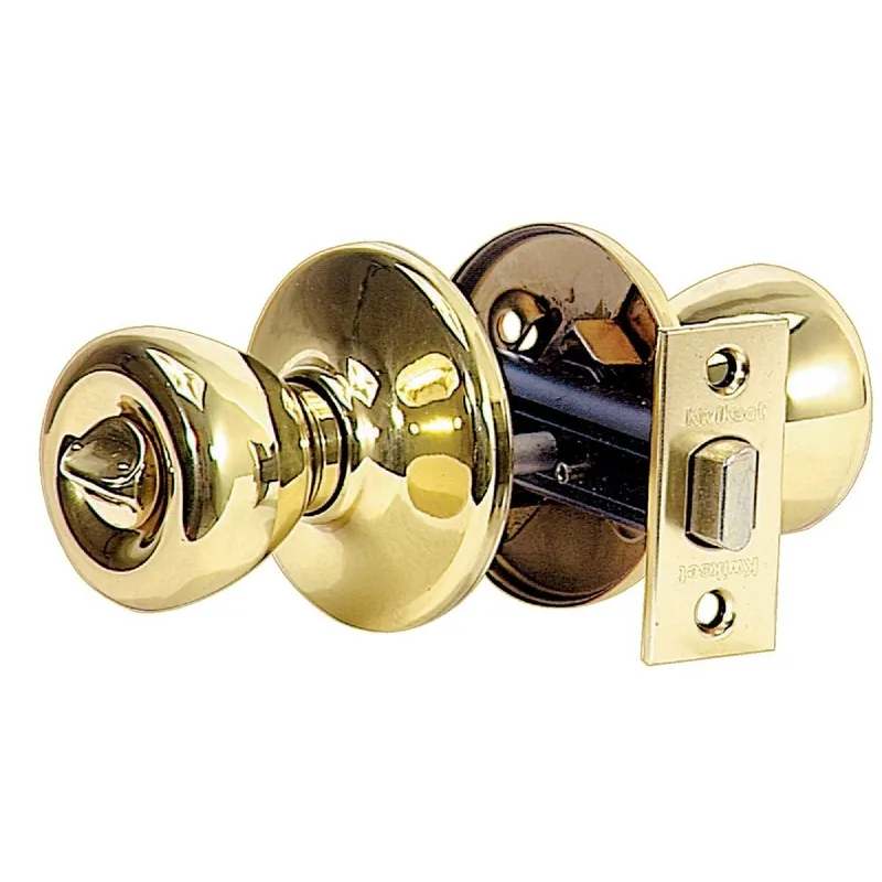 Kwikset 300T3SCALSCSV1 Tylo Polished Brass Bed & Bath Door Knob
