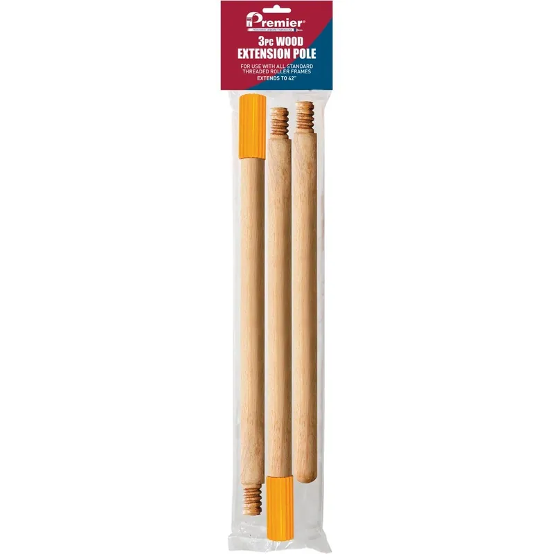 Premier Paint Roller 3PCWP Wood Extension Pole (3-Piece)