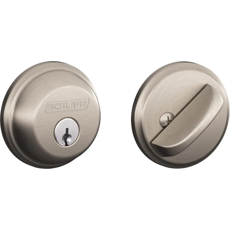 Schlage B60N619 Maximum Security Single Cylinder Deadbolt
