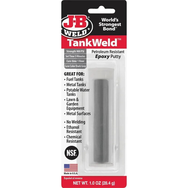 J-B Weld 8217 TankWeld 1 Oz. Gray Epoxy Putty