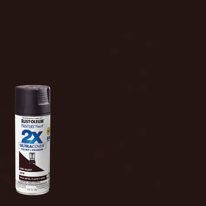 Rust-Oleum 334064 Painter's Touch 2X Ultra Cover 12 Oz Satin Paint + Primer Spray Paint
