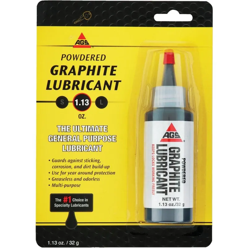 AGS MZ-5 AGS 1.13 Oz. Bottle Powdered Graphite Dry Lubricant