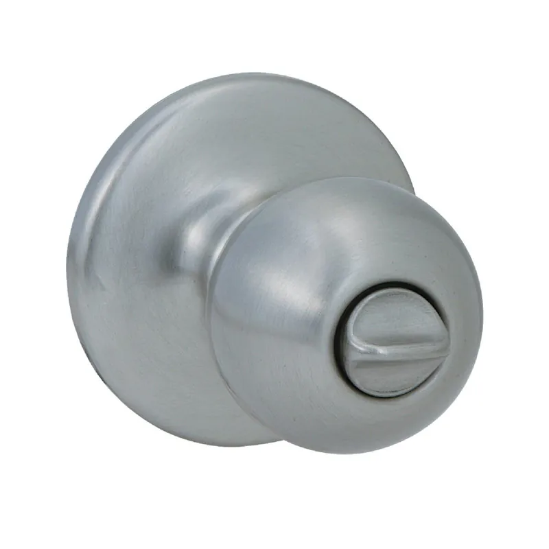 Kwikset 300P15CPV1 Polo Satin Nickel Bed & Bath Door Knob
