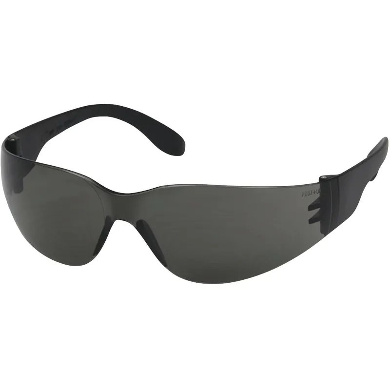 Safety Works 10006316 Close Fitting Black Frame Safety Glasses with Anti-Fog Gray Lenses