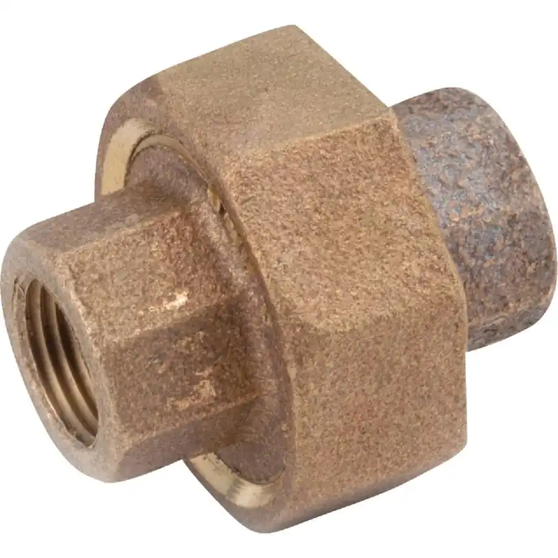 Anderson Metals 738104-08 1/2 In. Red Brass Threaded Union
