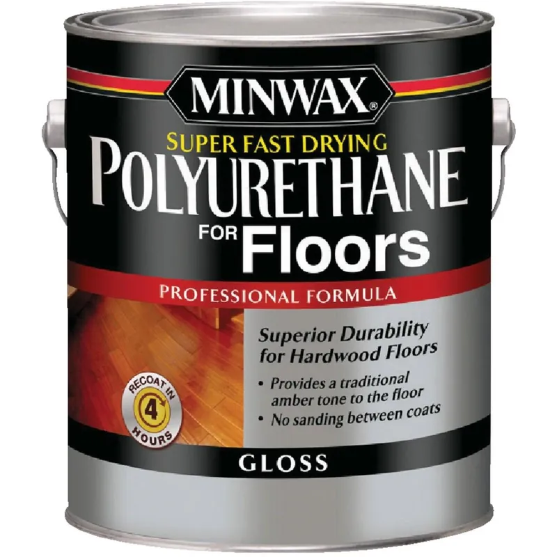 Minwax 13020000 Gloss Super Fast-Drying Polyurethane For Floors 1 Gal.