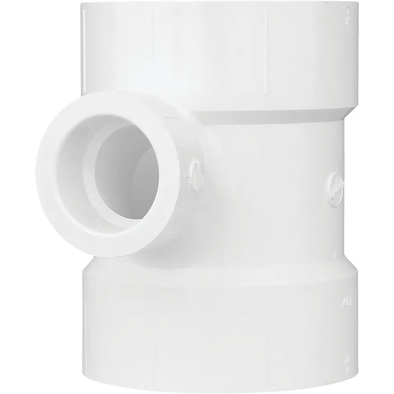 Charlotte Pipe PVC004011600HA Reducing Sanitary PVC Tee 4 In. x 1-1/2 In.