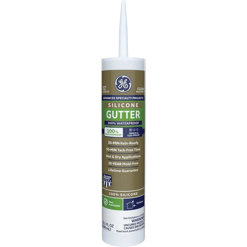 GE 2823398 Gutter Silicone 2 Sealant Clear 10.1 Oz