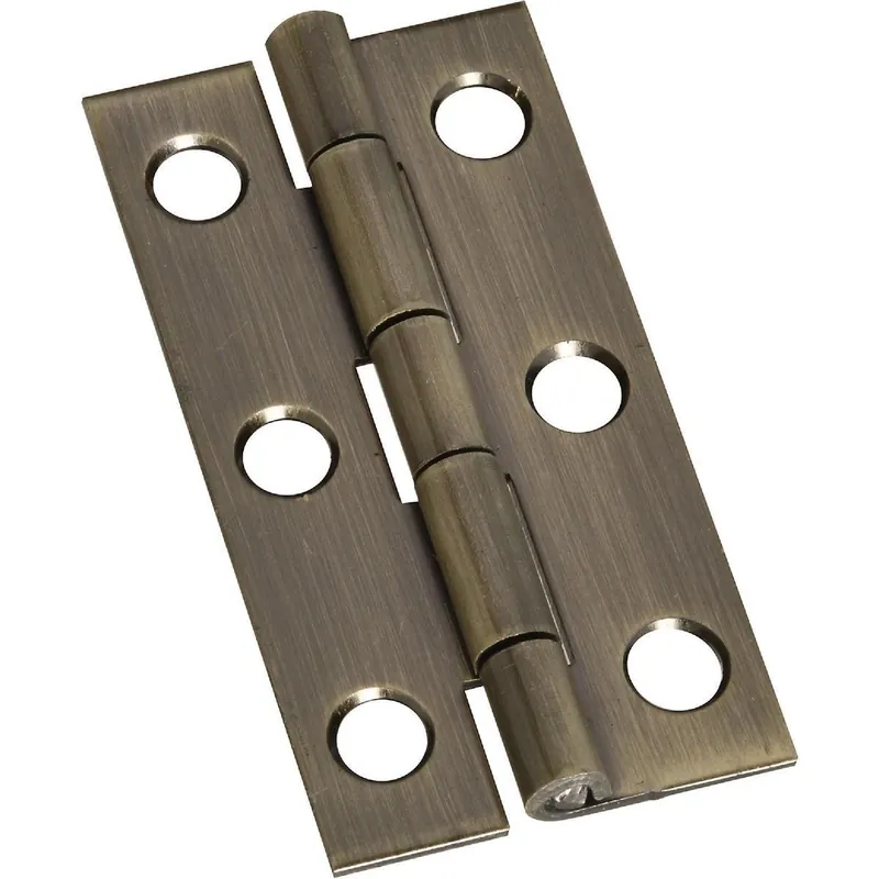 National N211243 1 In. x 2 In. Narrow Decorative Hinge (2-Pack)
