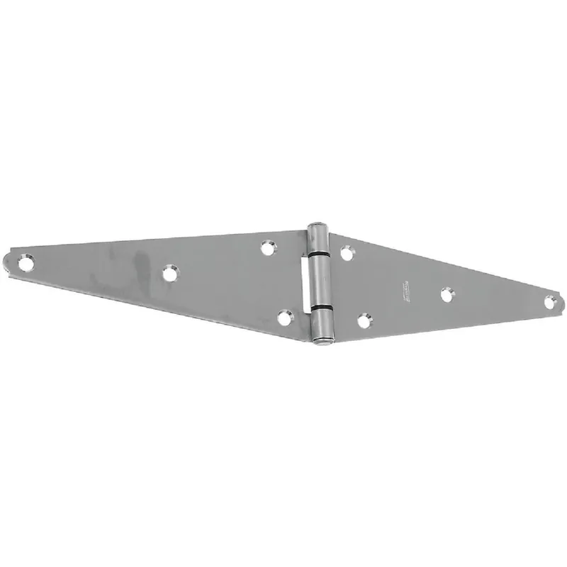 National N342493 8 In. Stainless Steel Heavy Strap Hinge