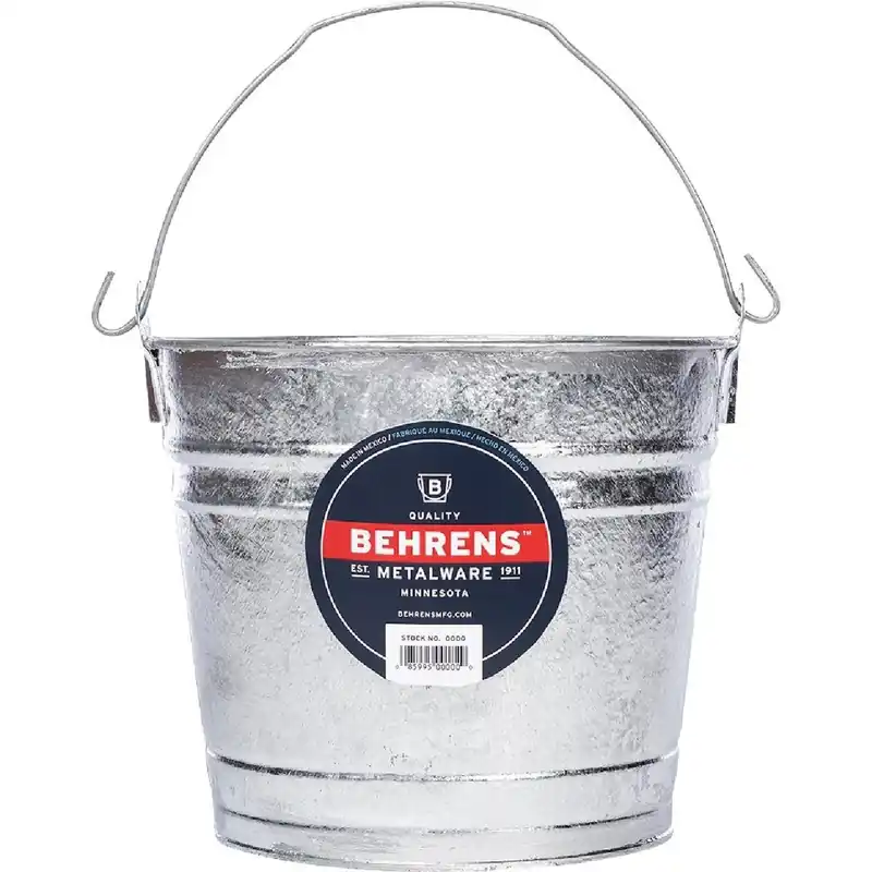 Behrens 1208 Hot-Dipped Steel Pail 8 Qt. Each