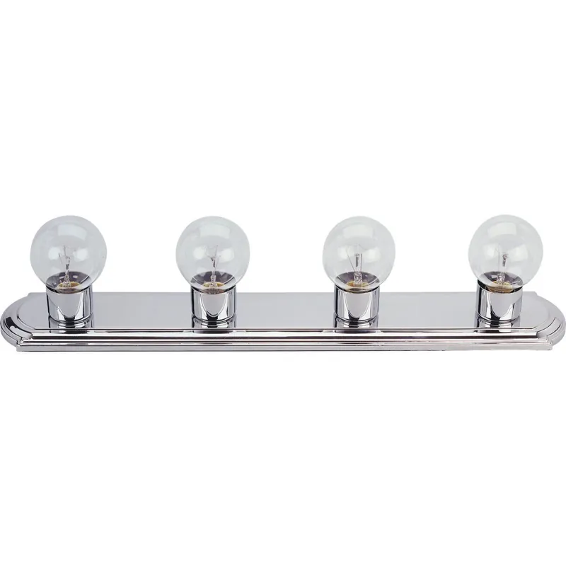 Home Impressions IVLBS14CH 4-Bulb Chrome Vanity Bath Light Bar