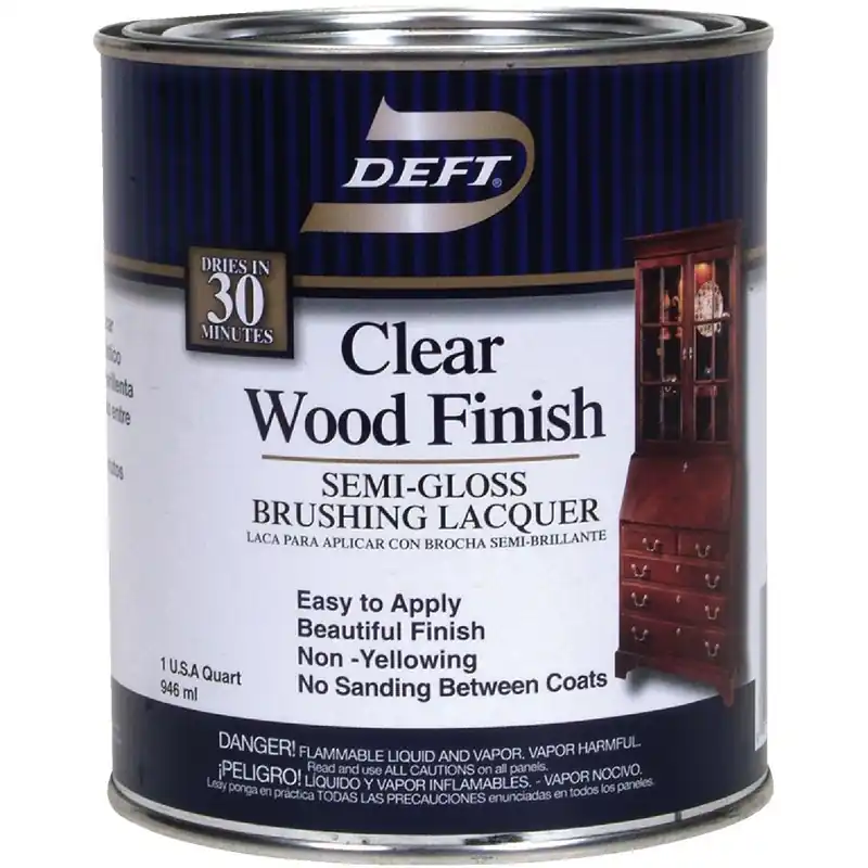 Deft DFT011/04 Lacquer Quart 100 Sq. Ft./Qt. Lacquer