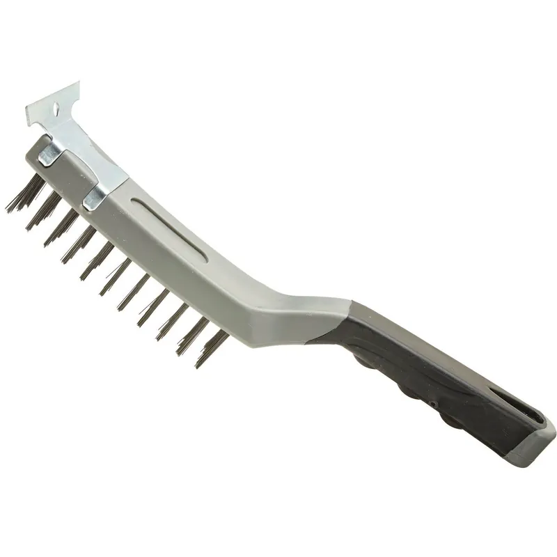 Best Look 385 Stiff Wire Brush with Scraper 5 In. x 1-1/4 In.