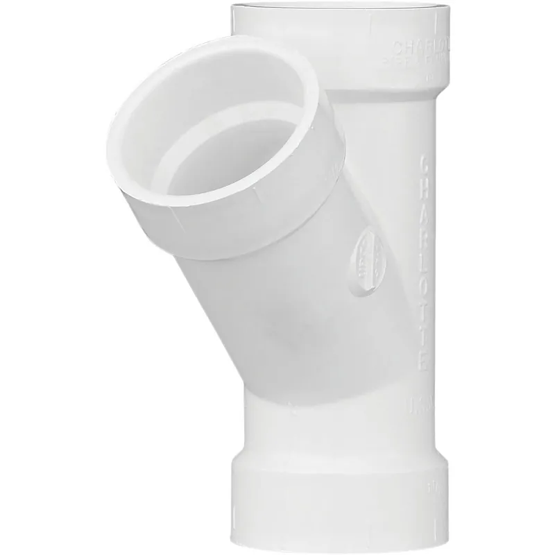 Charlotte Pipe PVC006000800HA 1-1/2 In. Schedule 40 DWV Hub PVC Wye