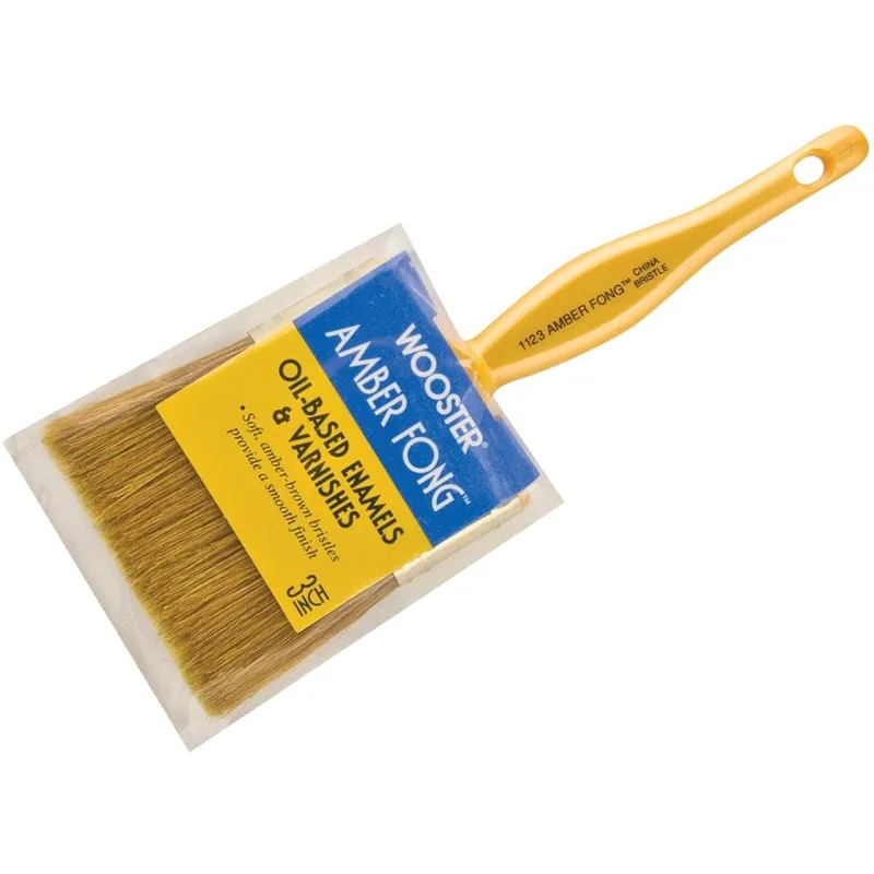 Wooster Brush 1123-3 Wooster Amber Fong 3 In. Flat Paint Brush