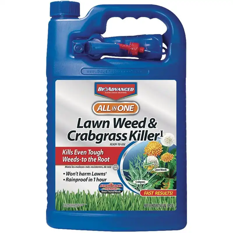 BioAdvanced 704130A All-in-1 1 Gal. Ready To Use Trigger Spray Crabgrass & Weed Killer