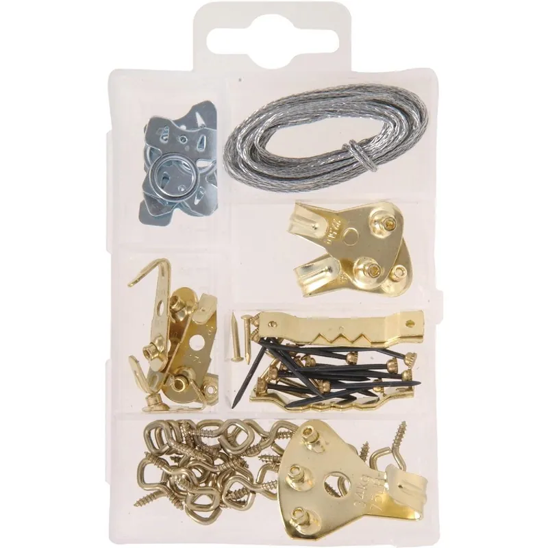 HILLMAN 130200 The Fastener Center Steel Heavy-Duty Picture Hanger Fastener Assortment Kit (60 Pcs.)