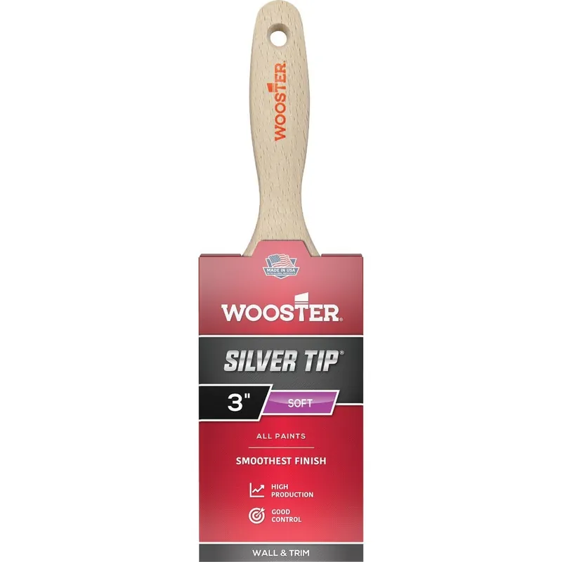 Wooster Brush 5222-3 Varnish And Paint Brush 3 In. Flat