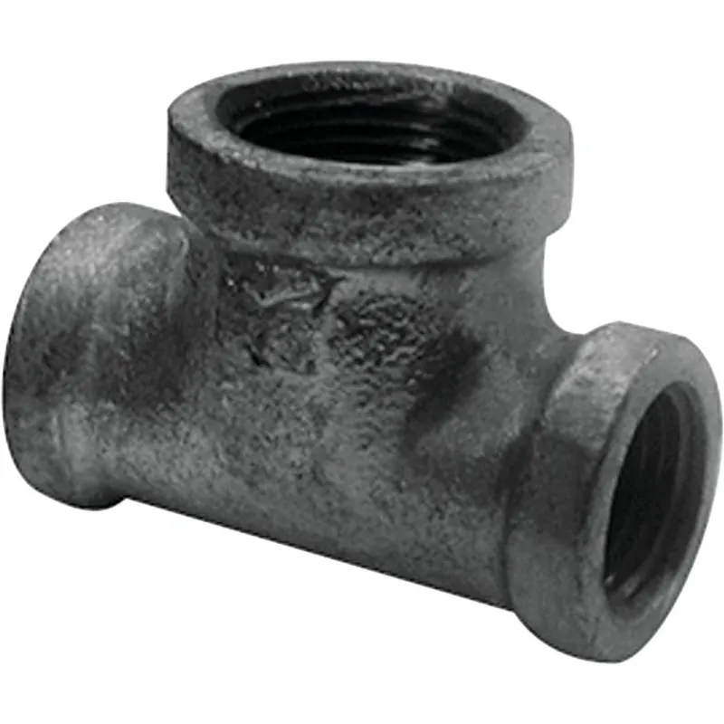 Southland 520-765BG 1-1/4 In. x 1-1/4 In. x 1 In. Reducing Malleable Black Iron Tee