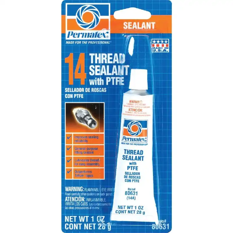 Permatex 80631 Thread Sealant with PTFE 1 Fl. Oz.