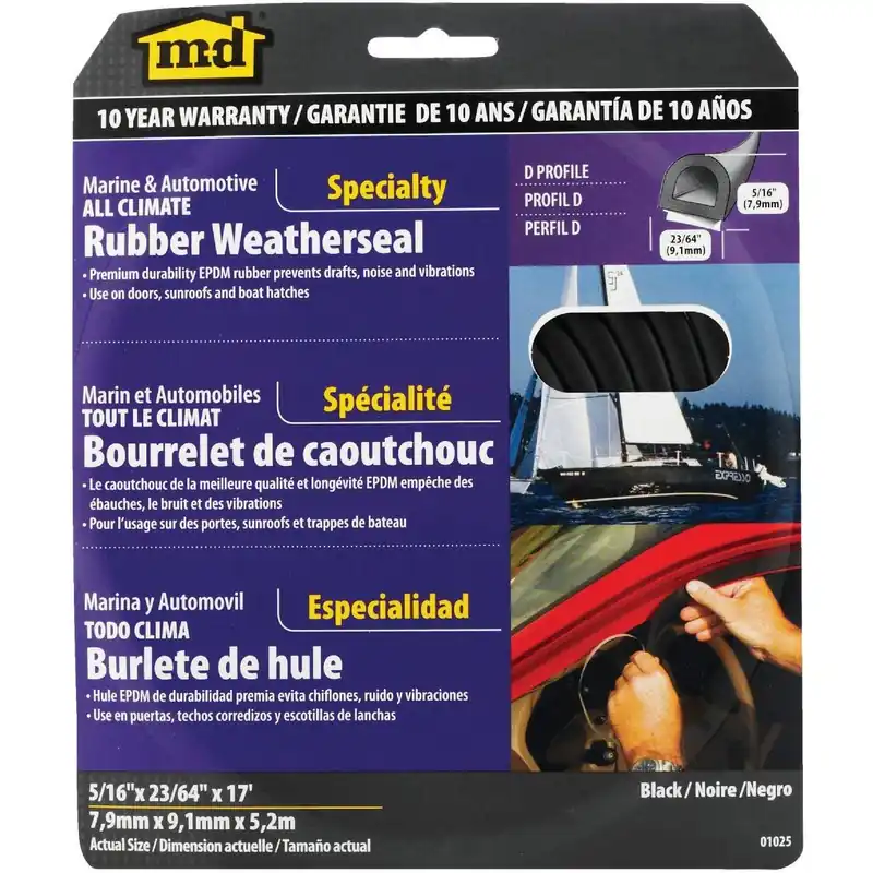 M-D 01025 Auto & Marine Weatherstrip