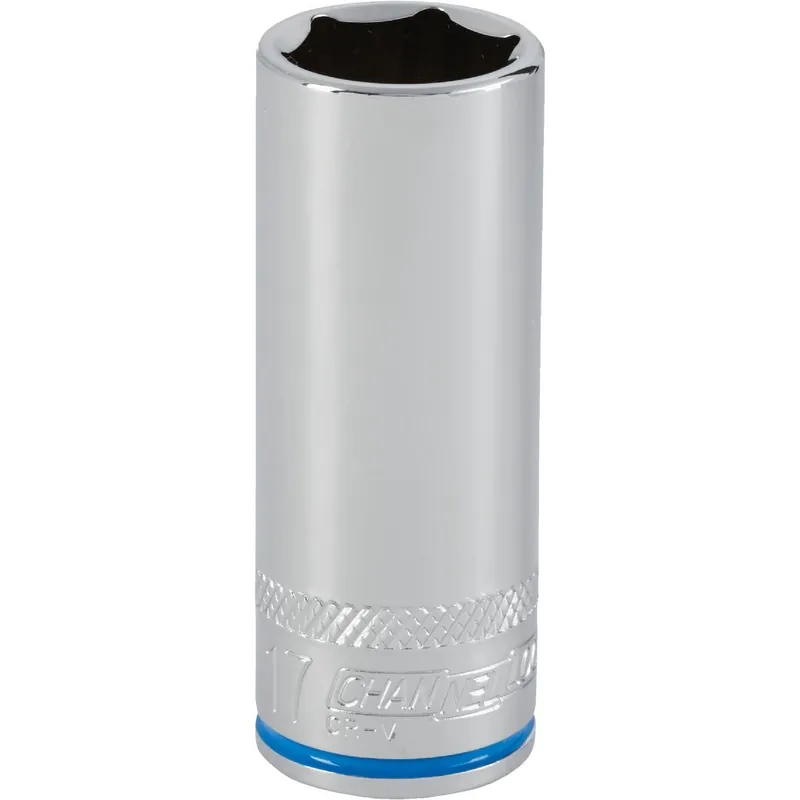 Channellock 389358 3/8 In. Drive 17 mm 6-Point Deep Metric Socket