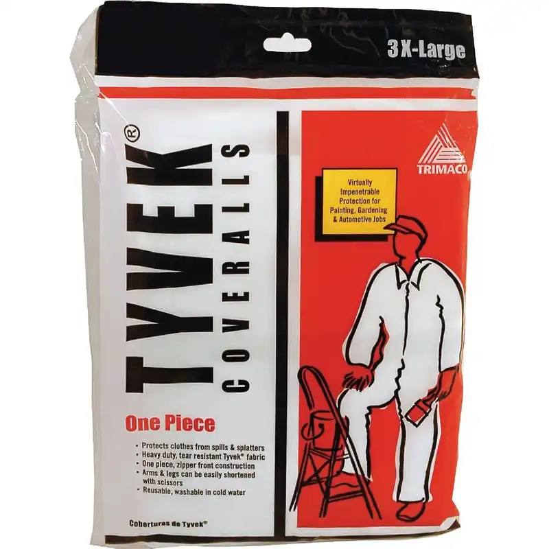 Trimaco 14125 Tyvek 3XL Reusable Painter's Coveralls