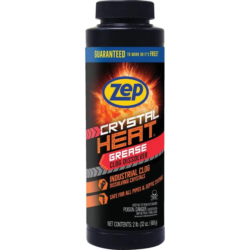 Zep ZUCRY2 Zep Commercial 2 Lb. Crystal Heat Drain Opener