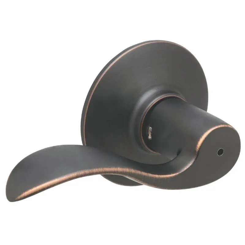 Schlage F40ACC716 Aged Bronze Accent Privacy Door Lever