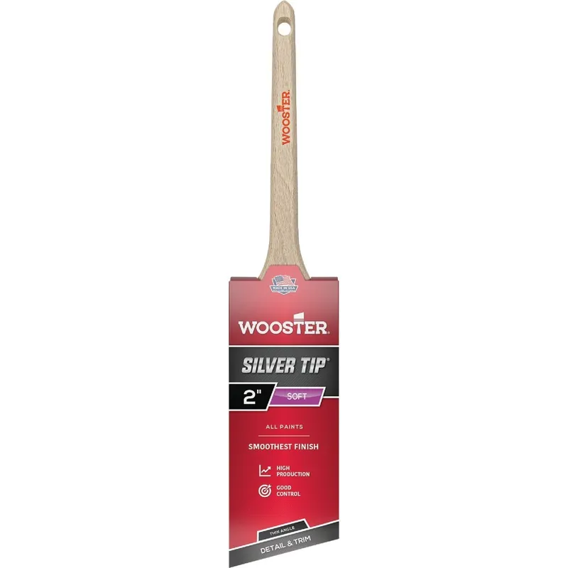 Wooster Brush 5224-2 Wooster SILVER TIP 2 In. Thin Angle Sash Paint Brush