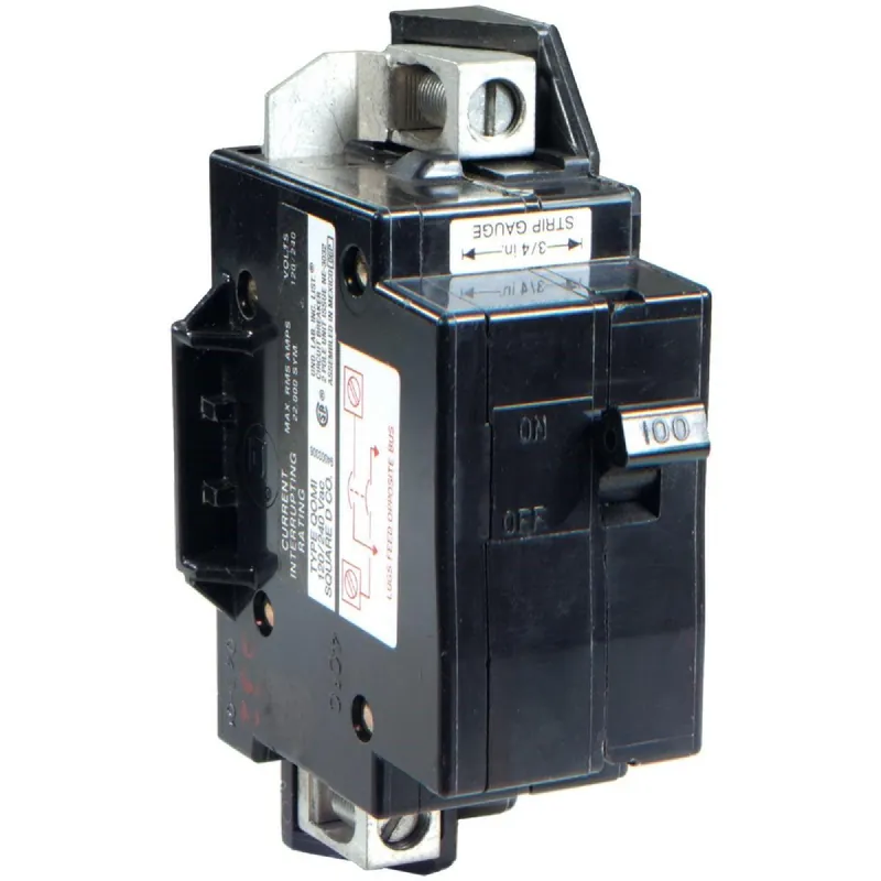 Square D QOM100VHCP QO 100A Double-Pole Standard Trip Main Breaker