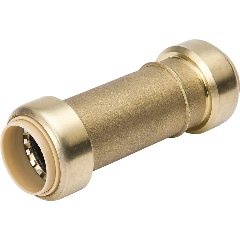 ProLine 6630-303 1/2 In. x 1/2 In. Brass Push Fit Repair Coupling