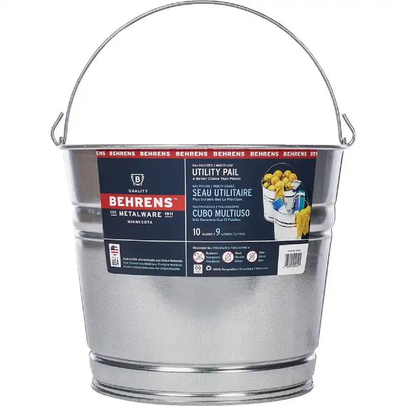 Behrens 1210GS 10 Qt. Galvanized Steel Pail