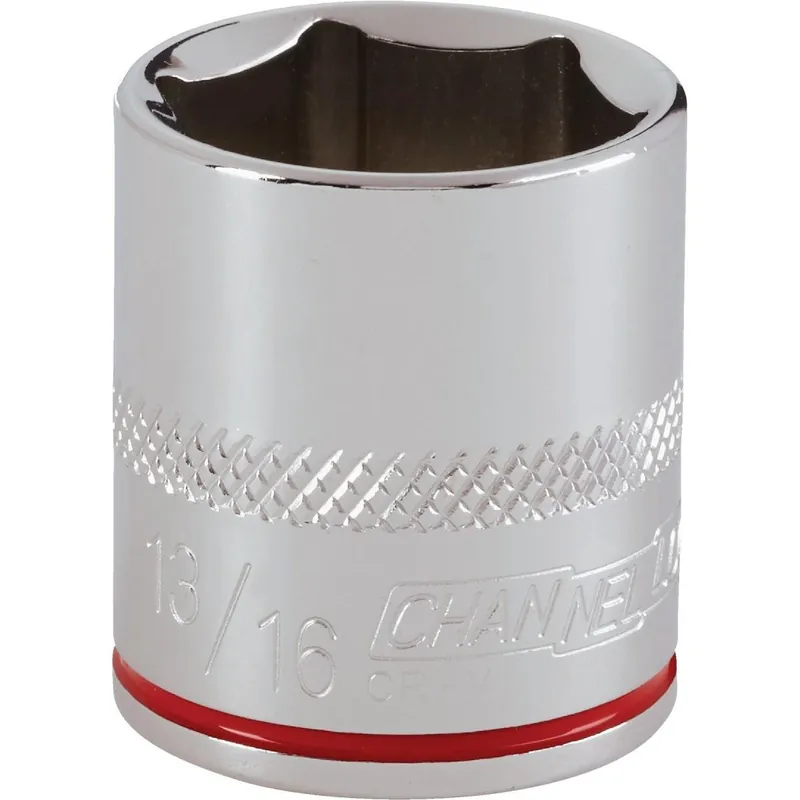 Channellock 302678 3/8 In. Drive 13/16 In. 6-Point Shallow Standard Socket