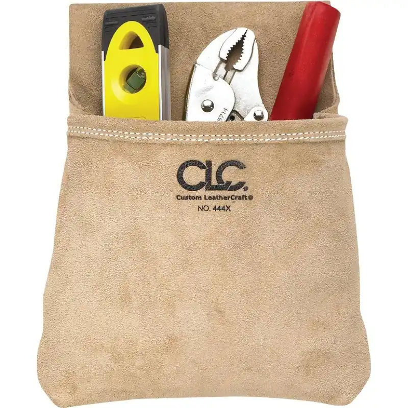 CLC 444X Single Pocket Suede Leather Nail & Tool Bag