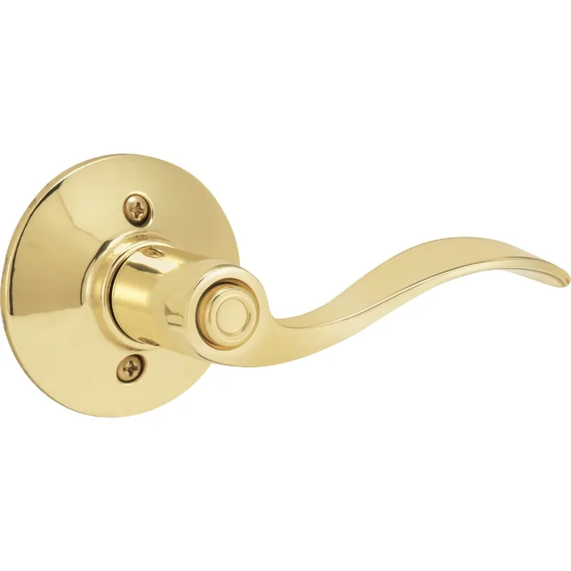 Schlage F40VACC605 Bright Brass Accent Privacy Door Lever