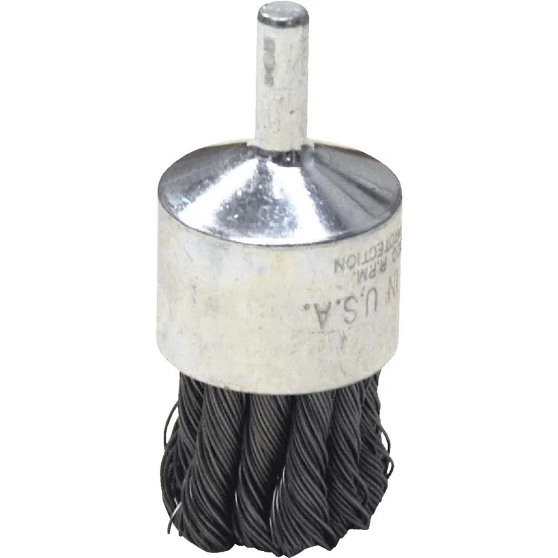 Weiler 36051 Vortec 1 In. Professional Shank-Mounted Drill-Mounted Wire Brush