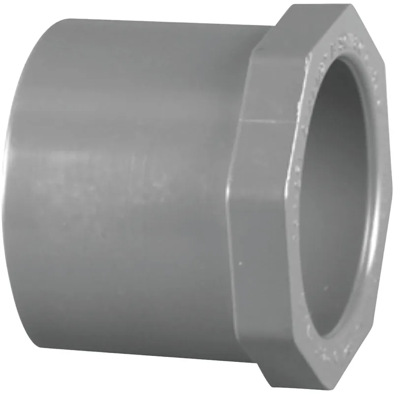 Charlotte Pipe PVC081074000HA 2 In. Spigot x 1-1/2 In. Slip Schedule 80 PVC Bushing