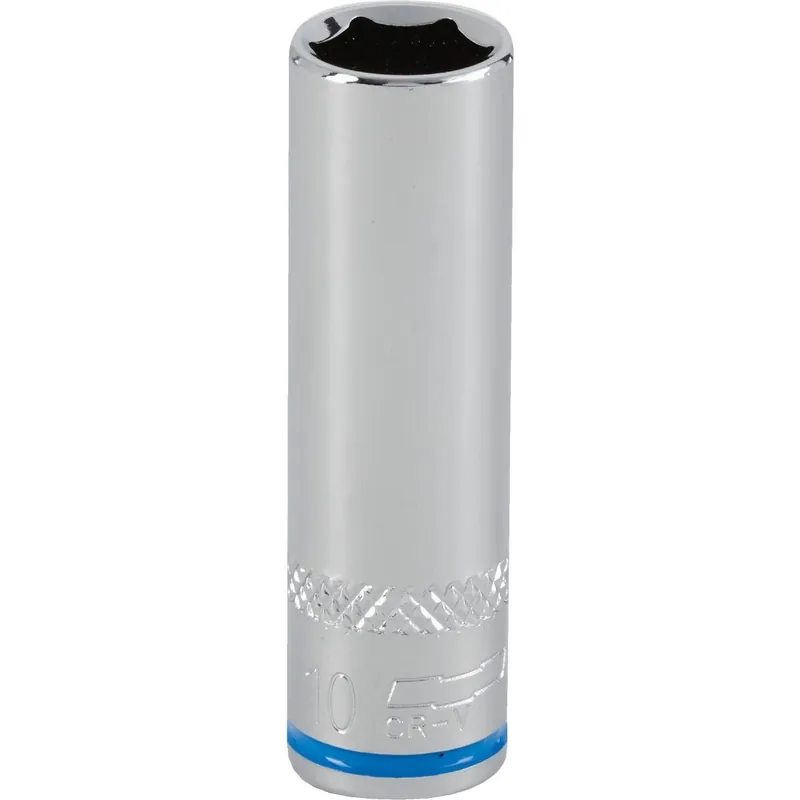 Channellock 350869 1/4 In. Drive 10 mm 6-Point Deep Metric Socket