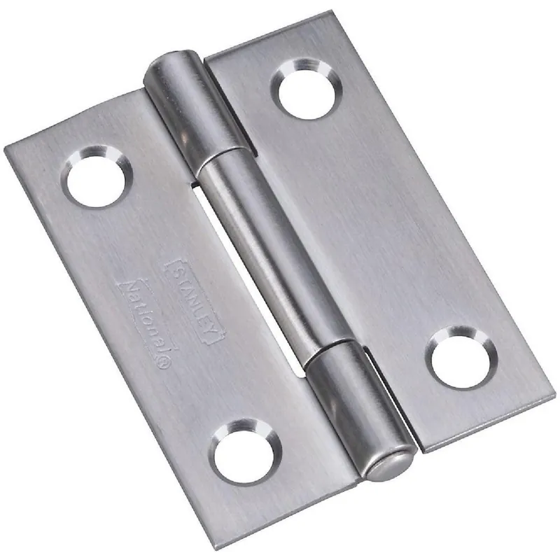 National N348987 2 In. Stainless Steel Narrow Tight-Pin Hinge 2-Pack