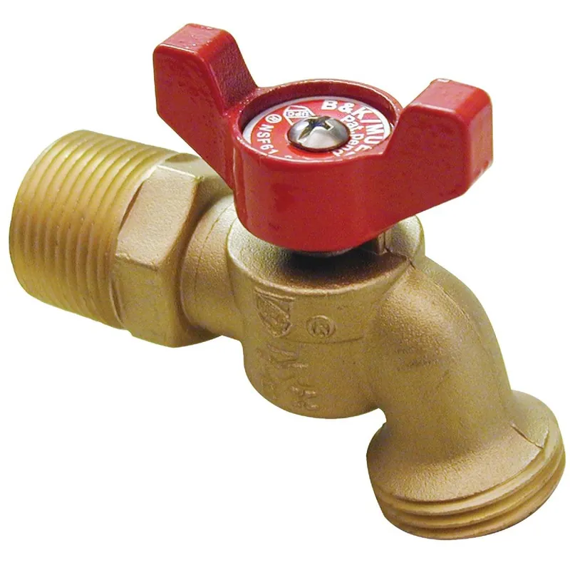 B&K 103-054HN MUE103-054HN 3/4 In. MIP X 3/4 In. Male Hose Thread Brass Hose Bibb