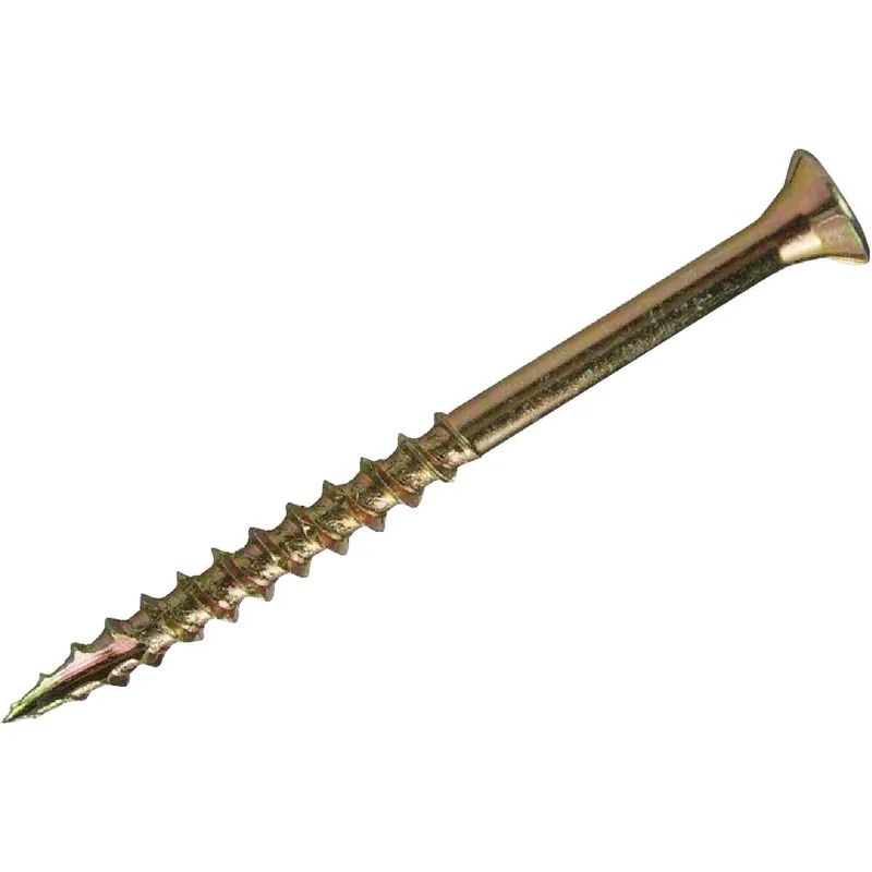 Grip-Rite 2GCS10BK #8 x 2 In. Flat Head Star Gold Construction Wood Screw (1378 Ct., 10 Lb.)