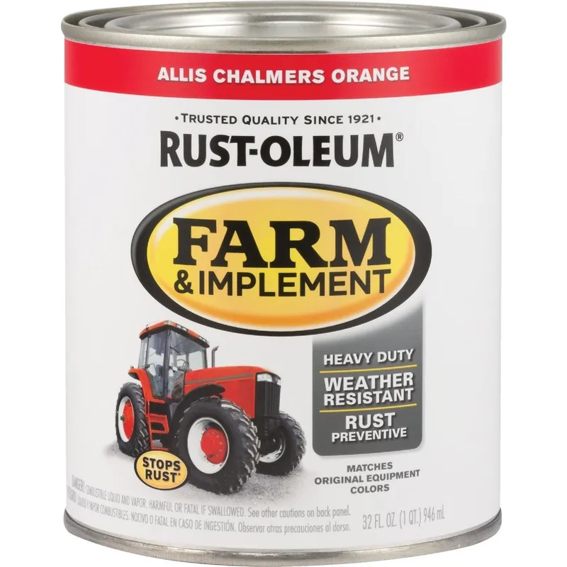 Rust-Oleum 280156 Allis Chalmers Orange Gloss Farm & Implement Enamel